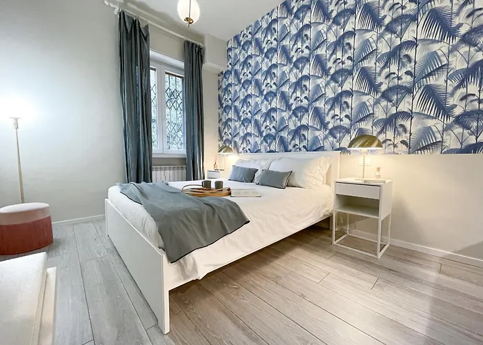 Apartman Blue Palm Jungle Self Checkin Design *